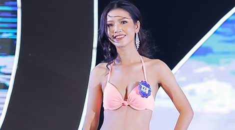 Thi sinh Hoa hau bien Viet Nam Toan cau 2018 trinh dien bikini hinh anh