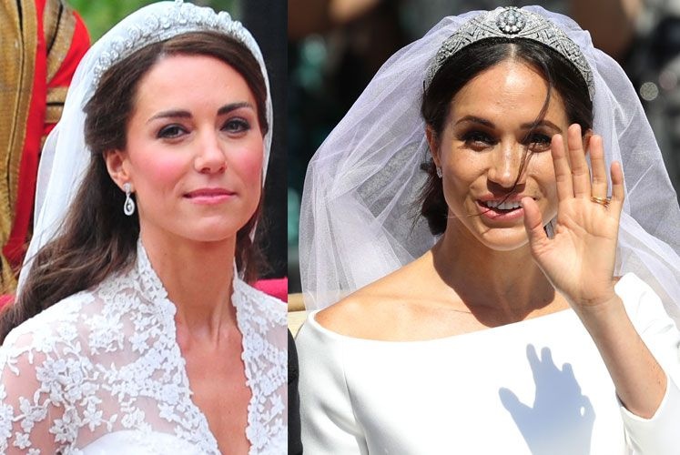 Meghan Markle dien vay cuoi kem noi bat so voi nhung bo vay hoang gia hinh anh