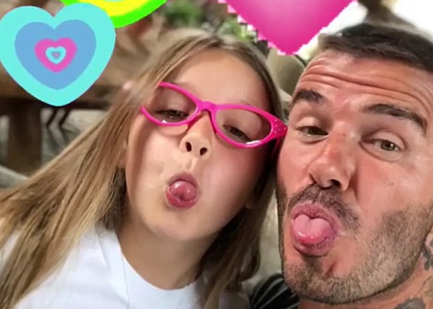 Cong chua Harper cua vo chong Beckham xinh xan don sinh nhat 7 tuoi hinh anh