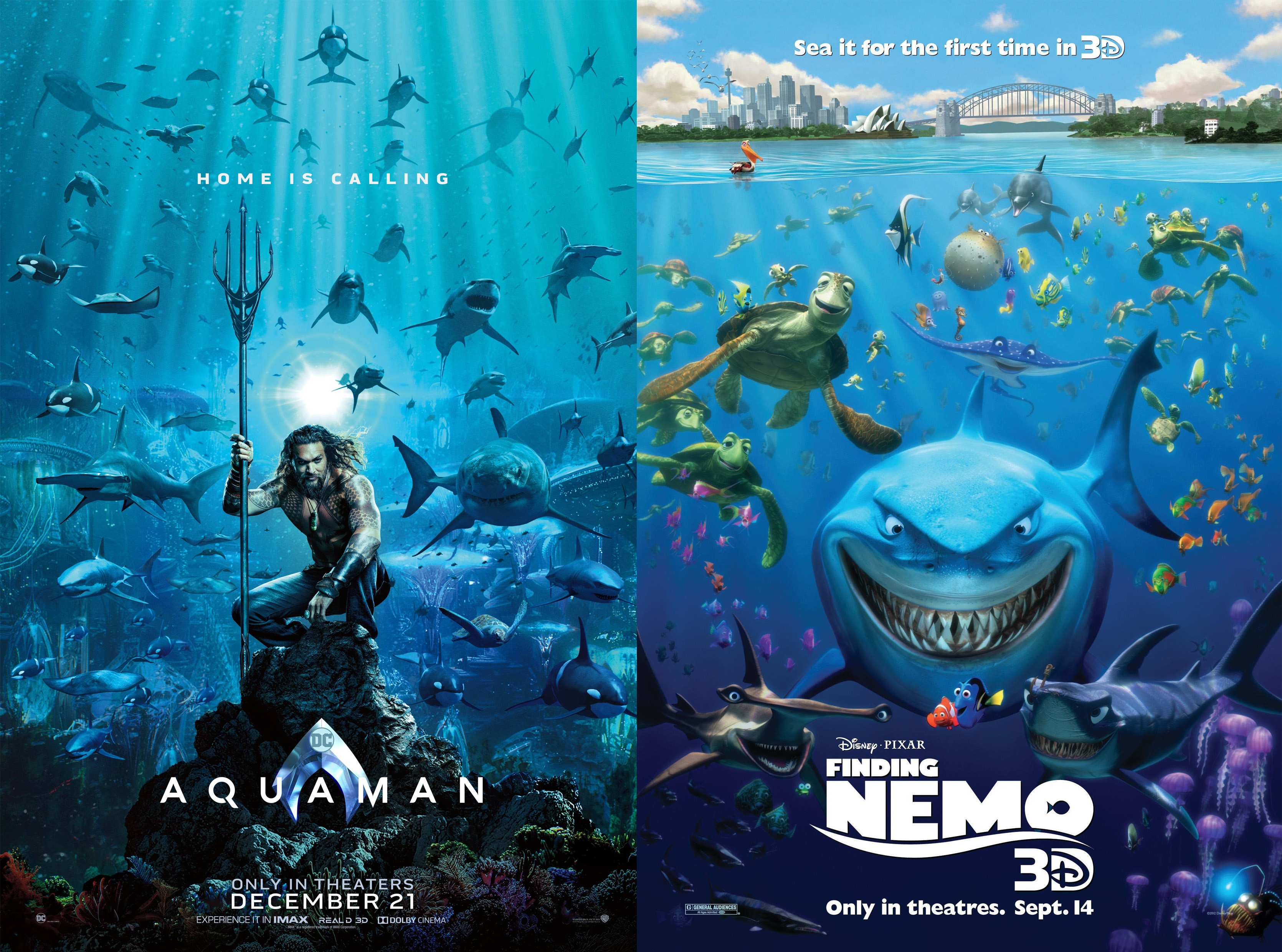 Poster chinh thuc 'Aquaman' bi fan che gieu vi giong 'Finding Nemo' hinh anh