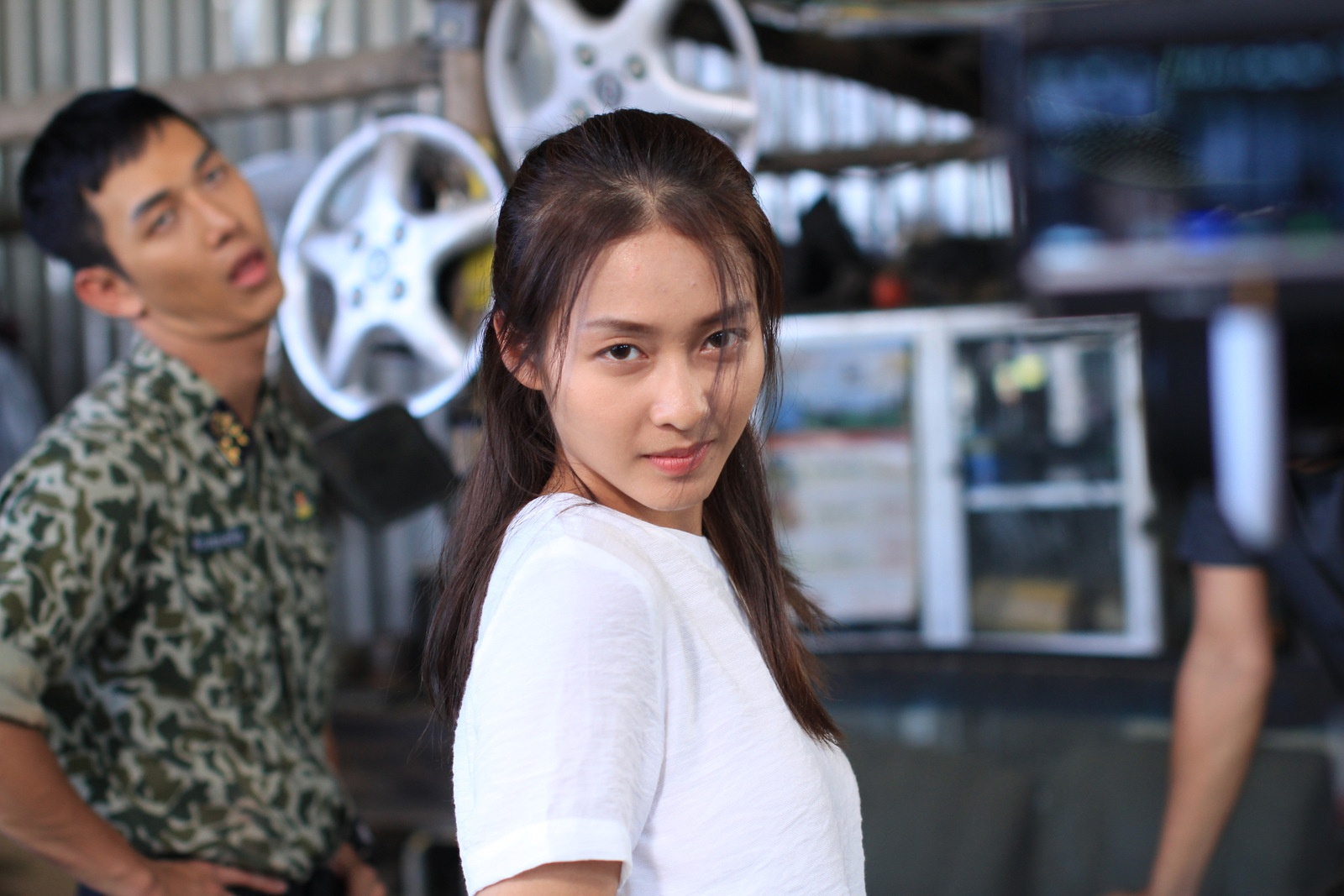 Kha Ngan, Song Luan tinh cam tren phim truong 'Hau due mat troi' hinh anh