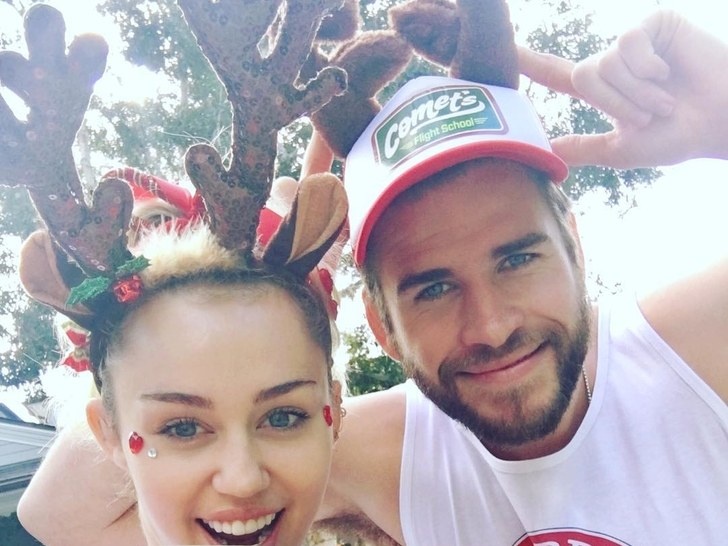 Miley Cyrus dang doan clip chuc mung sinh nhat Liam Hemsworth hinh anh