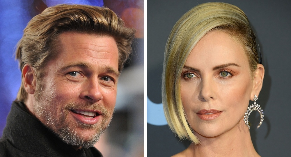 Brad Pitt hen ho Charlize Theron anh 1
