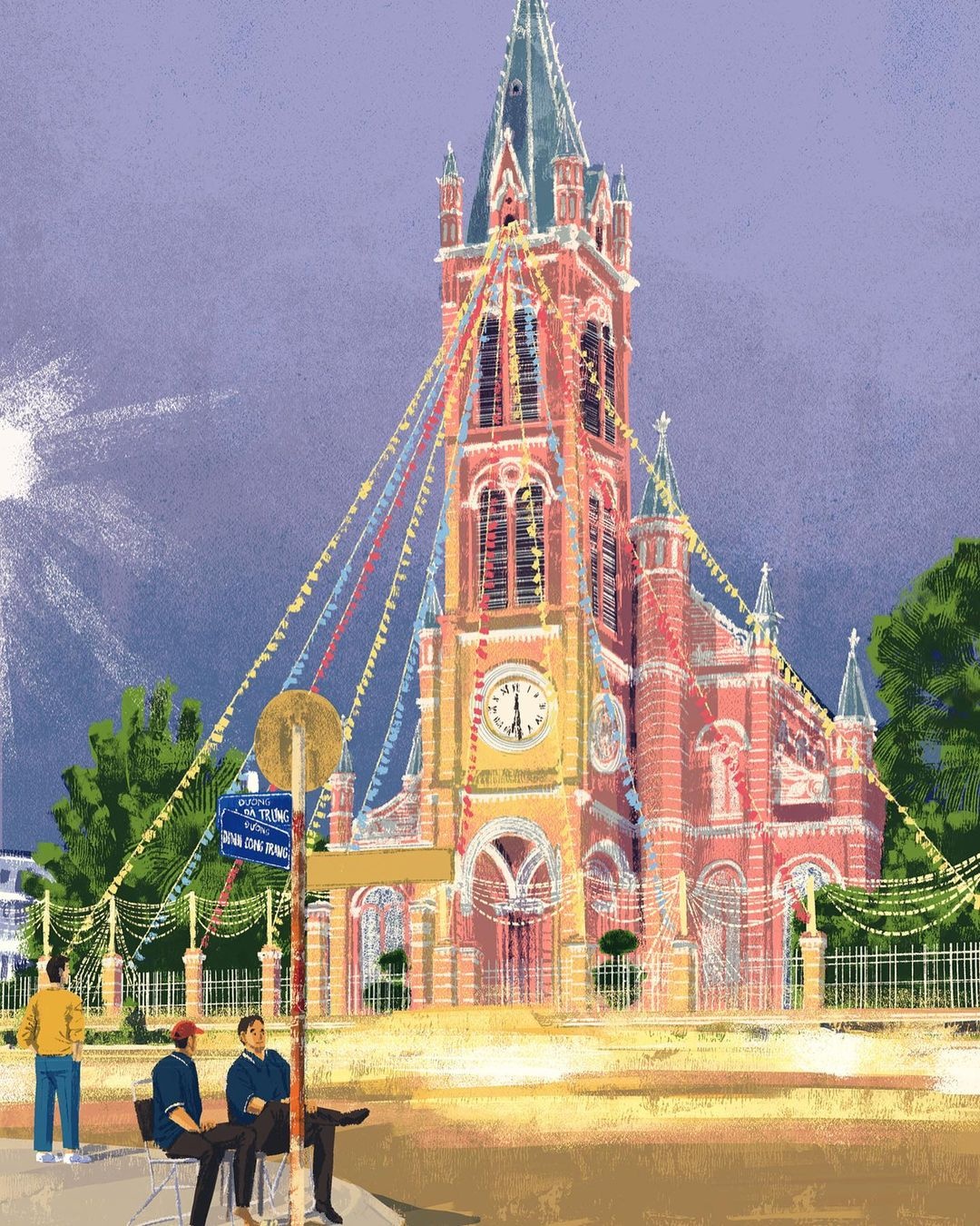 Chàng trai Philippines vẽ 100 bức tranh Sài Gòn ảnh 3 Chang trai Philippines ve 100 buc tranh Sai Gon anh 3