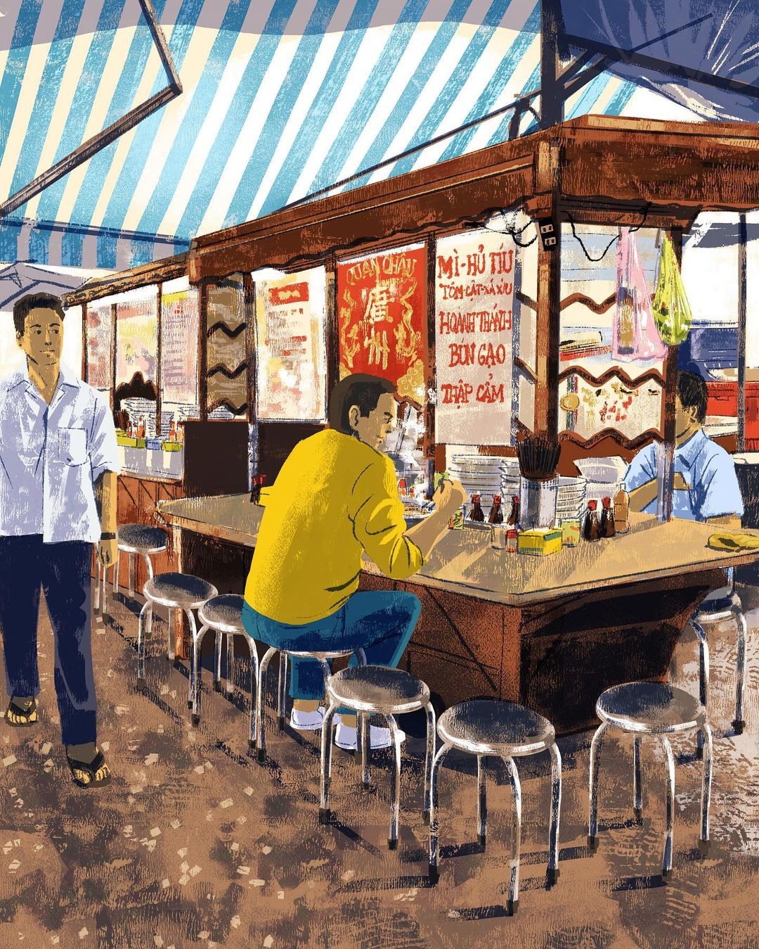 Chàng trai Philippines vẽ 100 bức tranh Sài Gòn ảnh 9 Chang trai Philippines ve 100 buc tranh Sai Gon anh 9