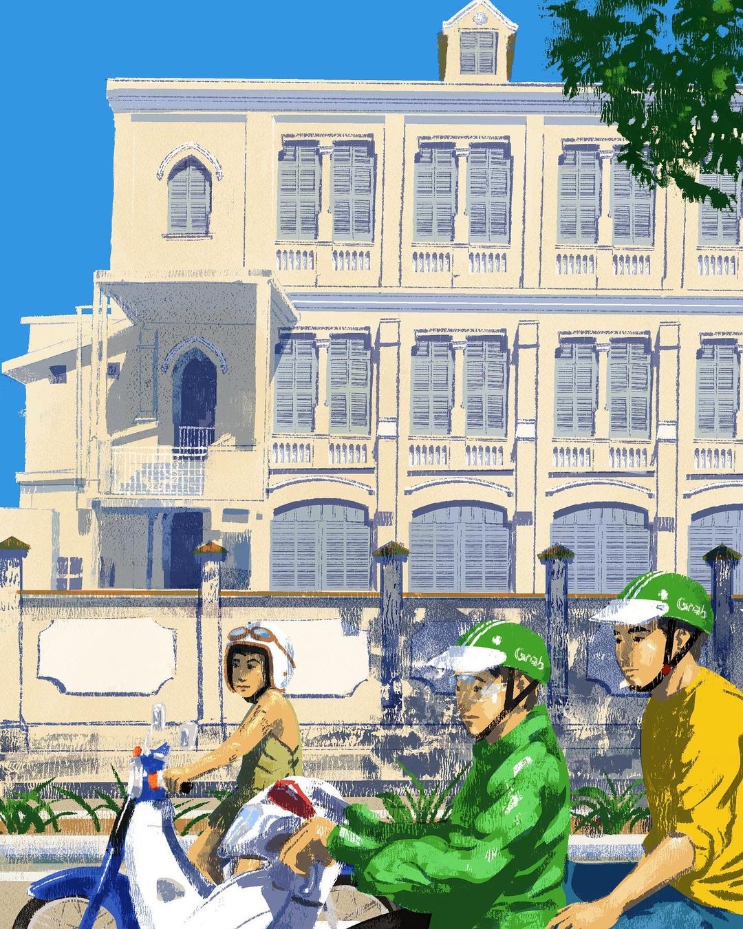 Chàng trai Philippines vẽ 100 bức tranh Sài Gòn ảnh 8 Chang trai Philippines ve 100 buc tranh Sai Gon anh 8