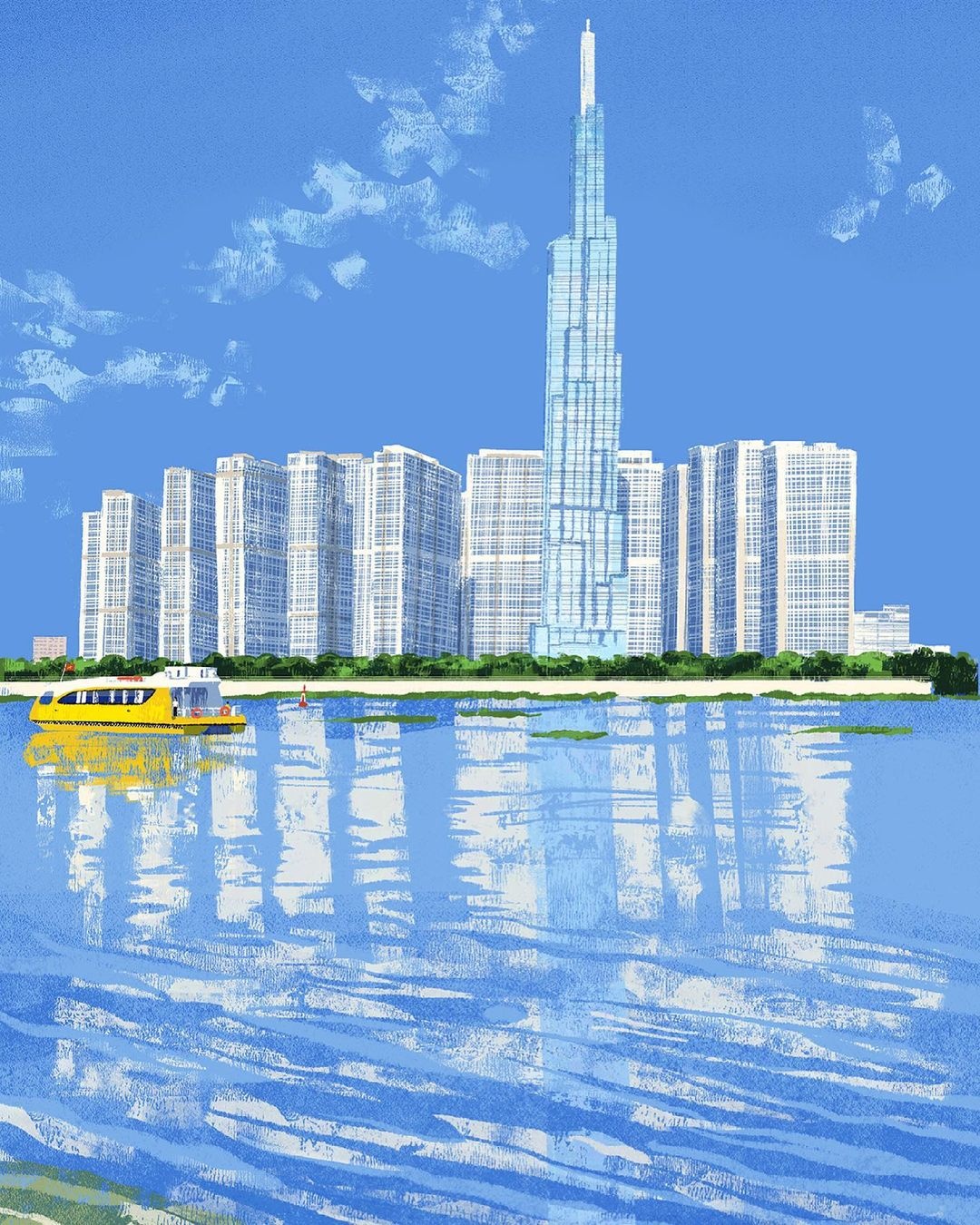 Chàng trai Philippines vẽ 100 bức tranh Sài Gòn ảnh 11 Chang trai Philippines ve 100 buc tranh Sai Gon anh 11