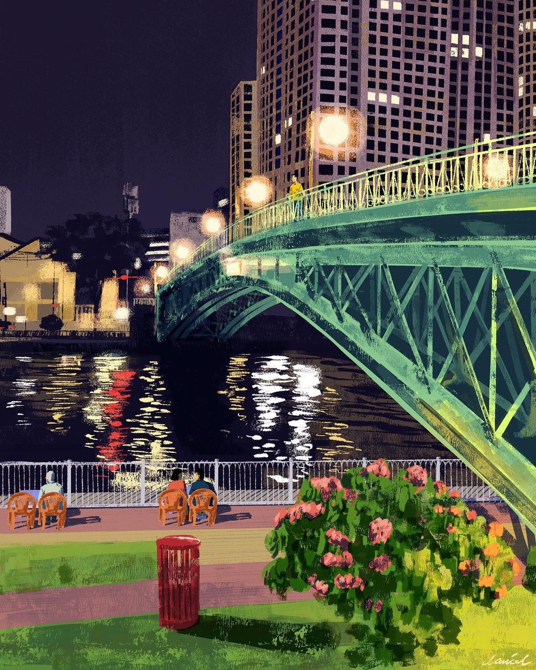 Chàng trai Philippines vẽ 100 bức tranh Sài Gòn ảnh 13 Chang trai Philippines ve 100 buc tranh Sai Gon anh 13