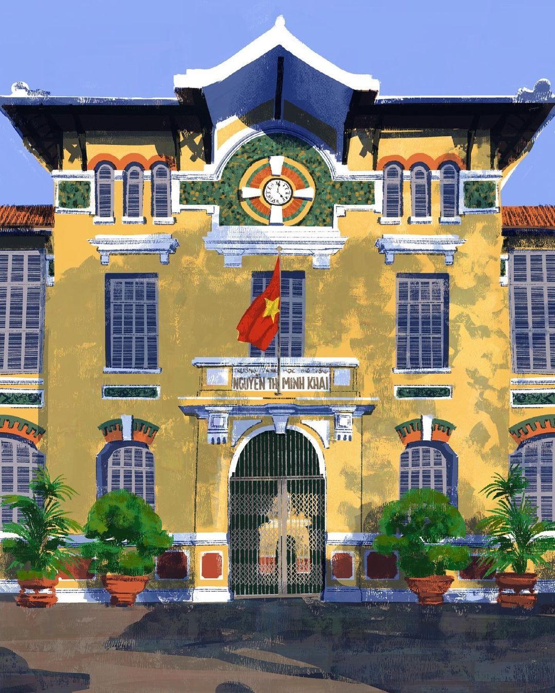 Chàng trai Philippines vẽ 100 bức tranh Sài Gòn ảnh 12 Chang trai Philippines ve 100 buc tranh Sai Gon anh 12