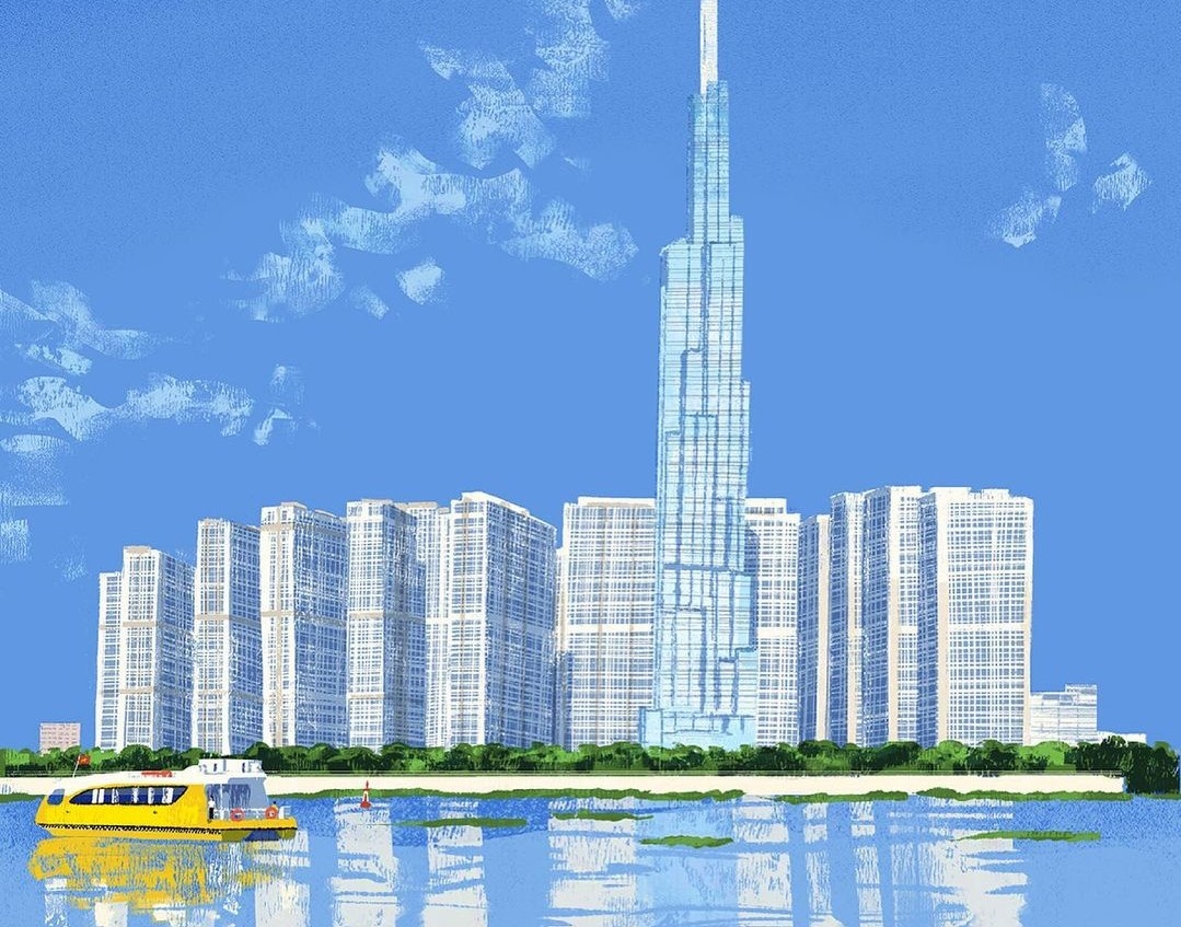 Chang trai Philippines thu nho 100 goc o TP.HCM vao tranh ve hinh anh