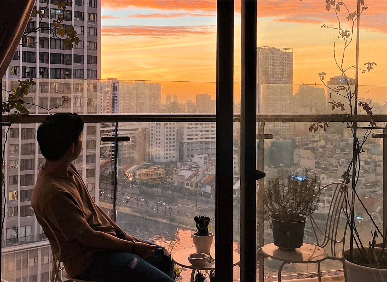 Ngam hoang hon o TP.HCM nhung ngay gian cach hinh anh