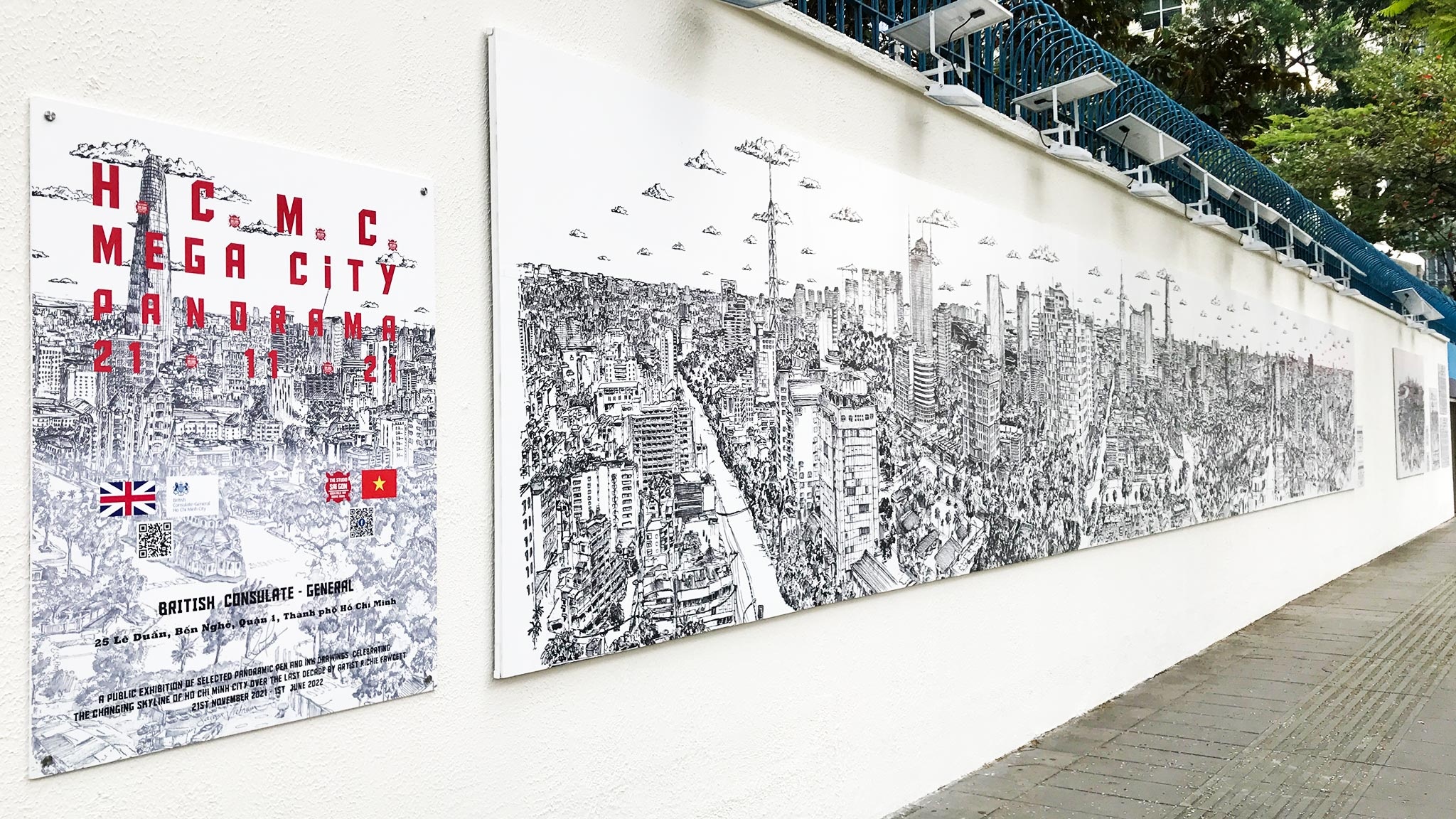 triển lãm tranh vẽ TP.HCM dài 15m ảnh 2 trien lam tranh ve TP.HCM dai 15m anh 2