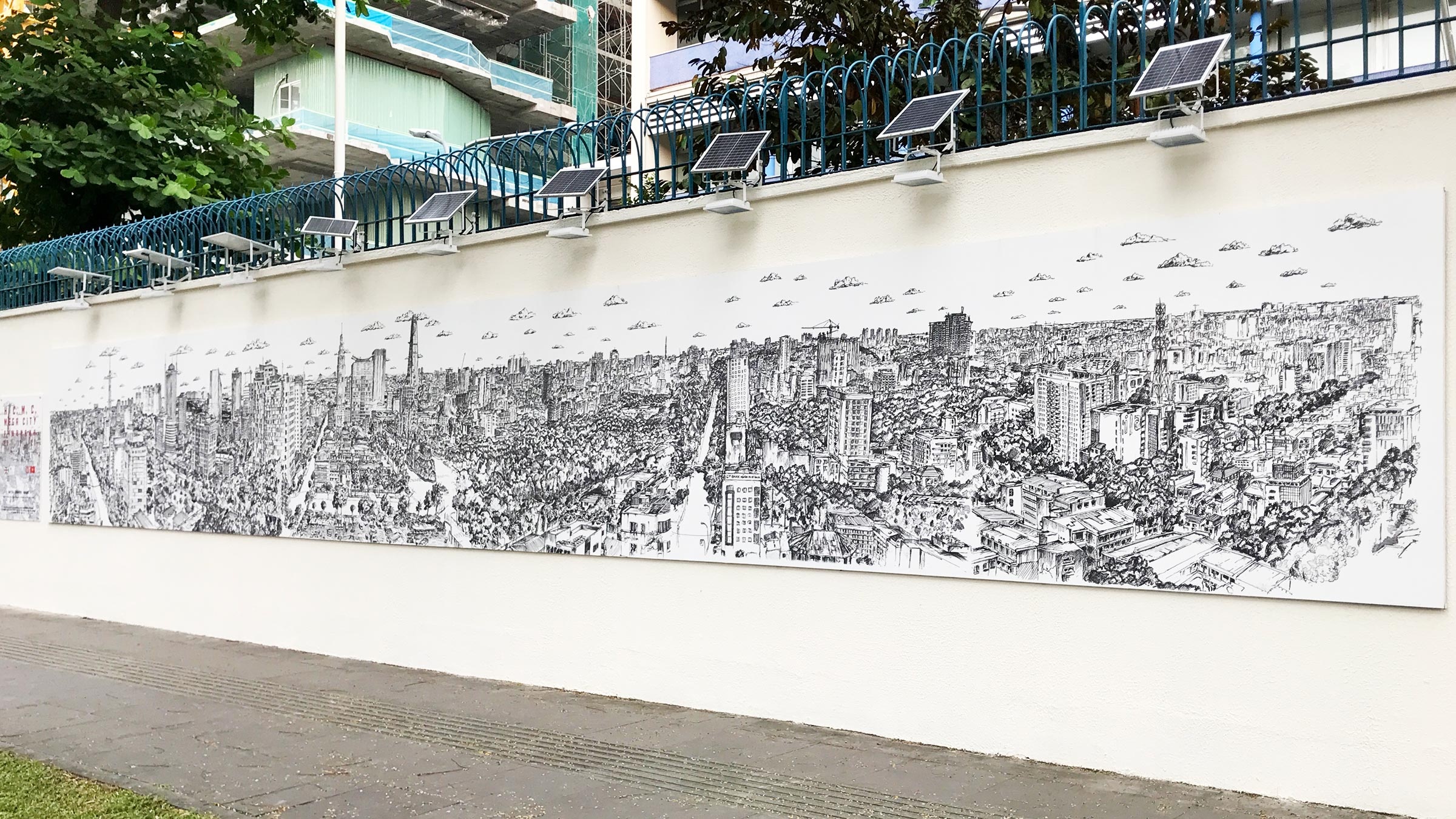 triển lãm tranh vẽ TP.HCM dài 15m ảnh 3 trien lam tranh ve TP.HCM dai 15m anh 3