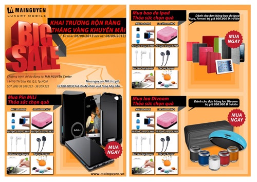 Khuyen mai hap dan khi mua phu kien tai Mai Nguyen hinh anh