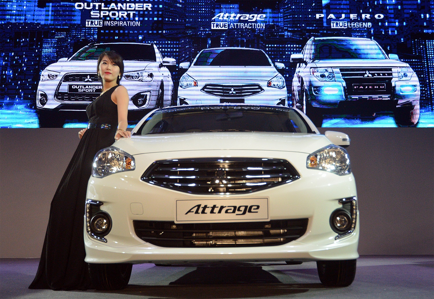 Mitsubishi Attrage là đối thủ cùng phân khúc với Toyota Vios, Honda City, Nissan Sunny. Ảnh: Lê Hiếu.