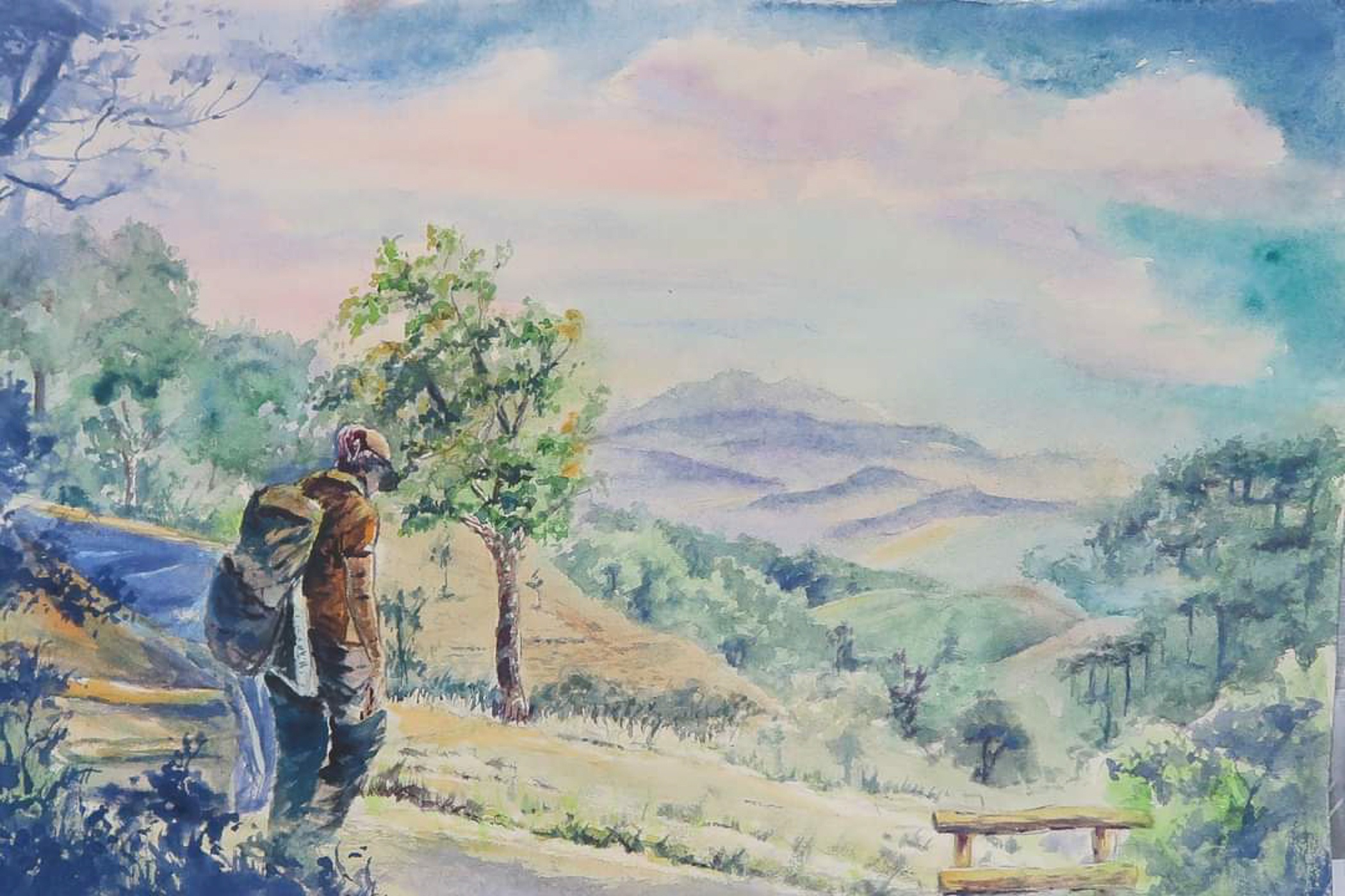 Vẽ tranh trekking ảnh 1 Ve tranh trekking anh 1