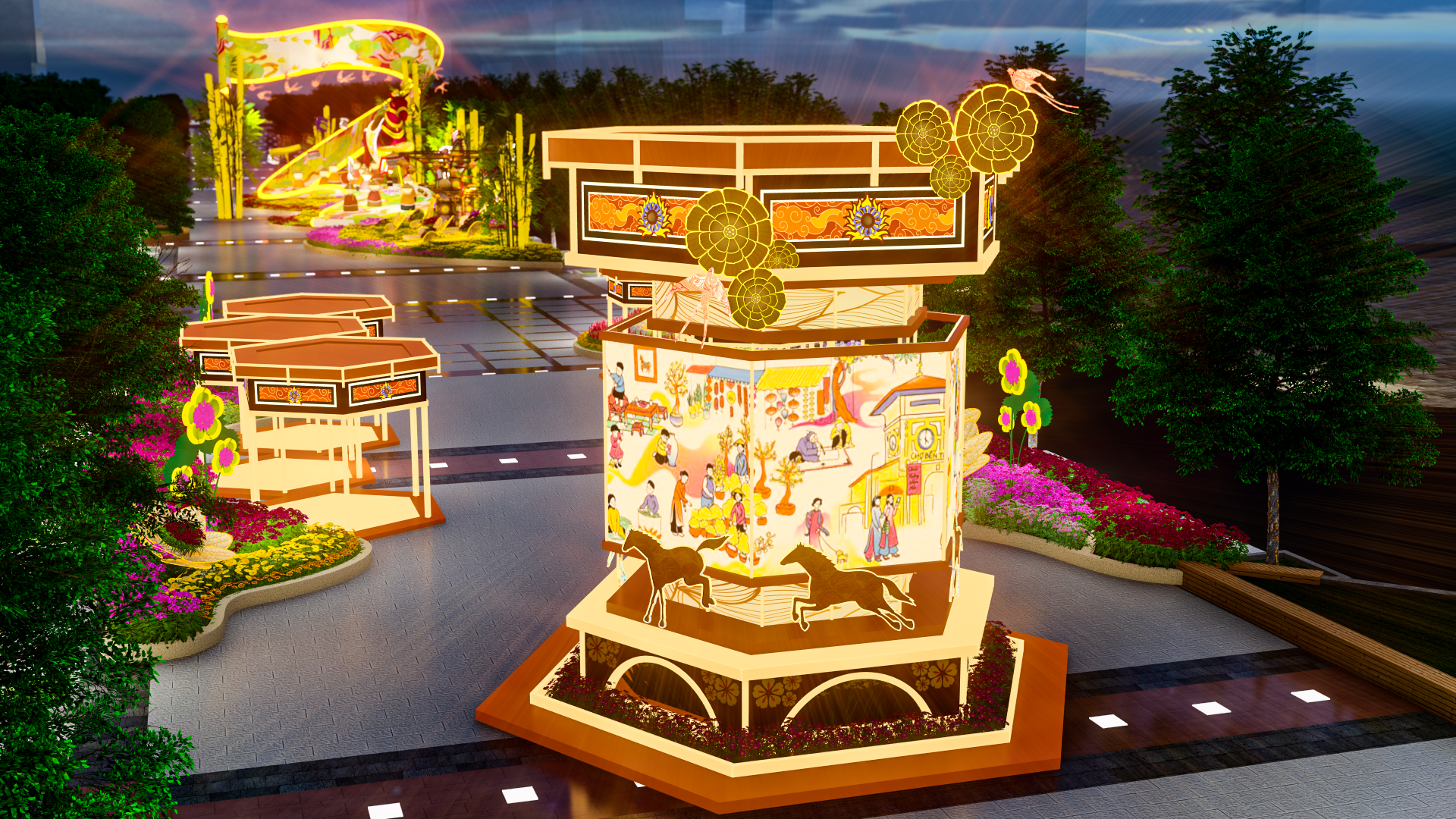 Duong hoa Nguyen Hue anh 7