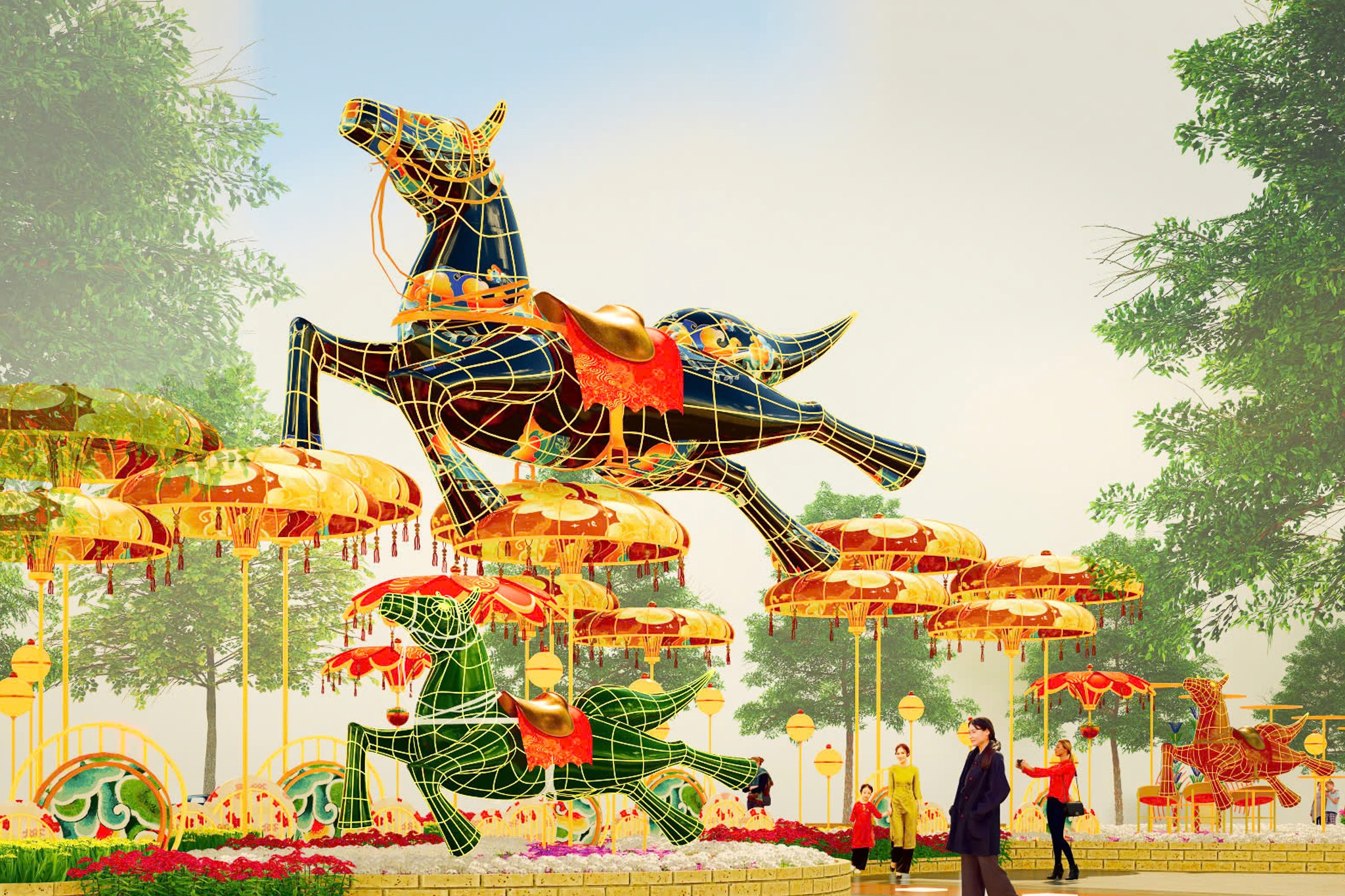 Lan dau co phien ban ngay - dem tai Duong hoa Nguyen Hue hinh anh