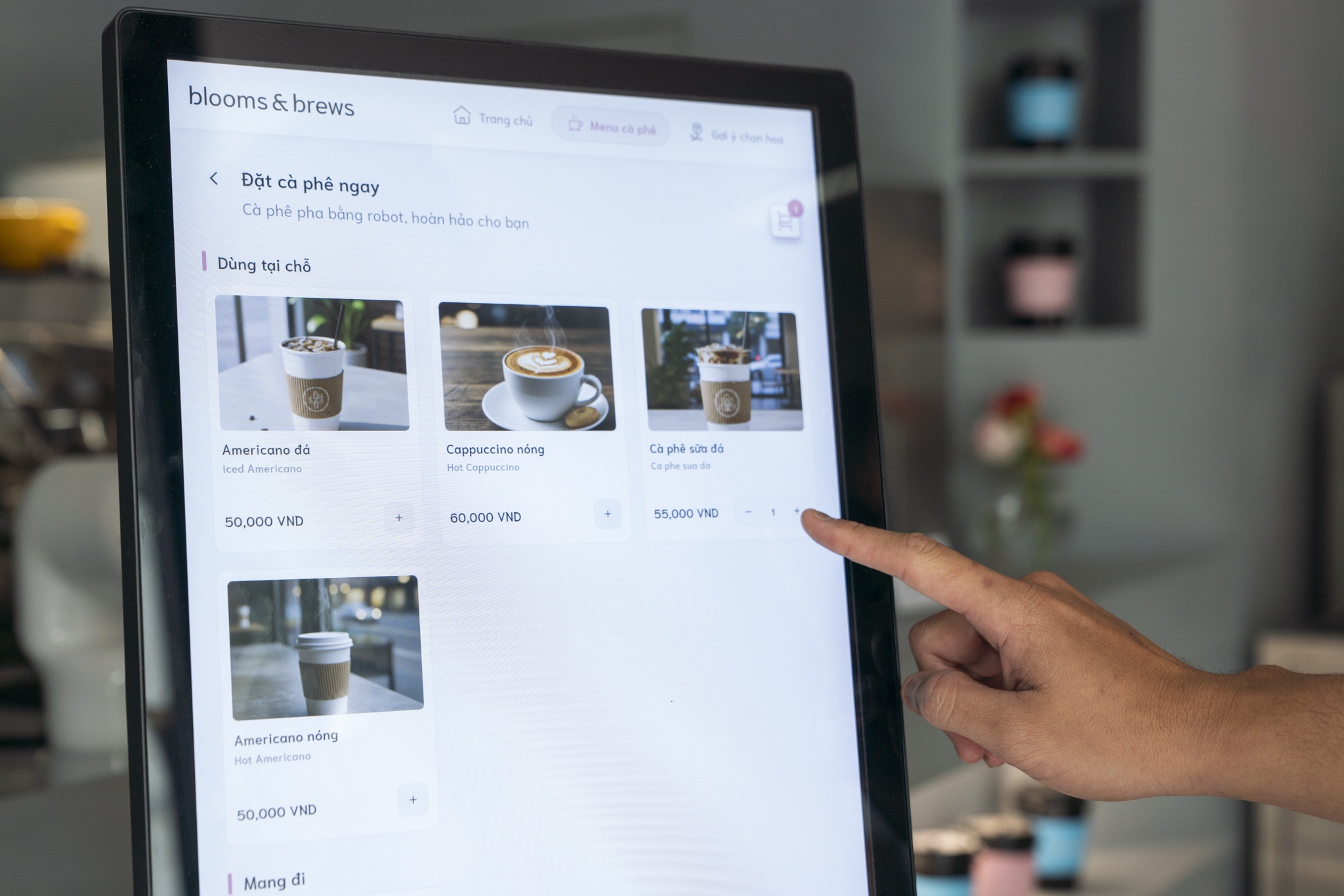 Robot pha cà phê ảnh 3 Robot pha ca phe anh 3