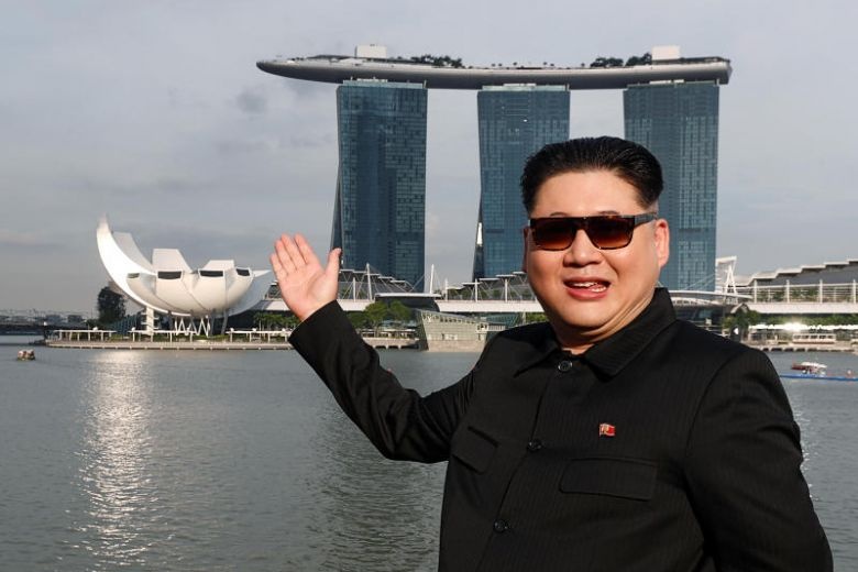 Kim Jong Un gia tan bo tai Singapore truoc them thuong dinh My - Trieu hinh anh