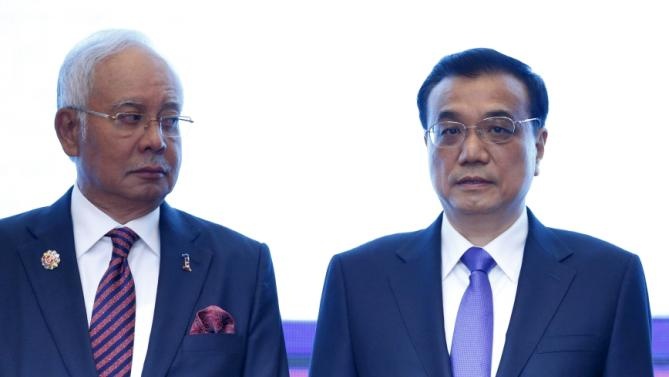 Ông Najib Razak, Thủ tướng Malaysia, cố gắng duy trì tình trạng cân bằng trong quan hệ với hai cương quốc Mỹ và Trung Quốc. Ảnh: Reuters
