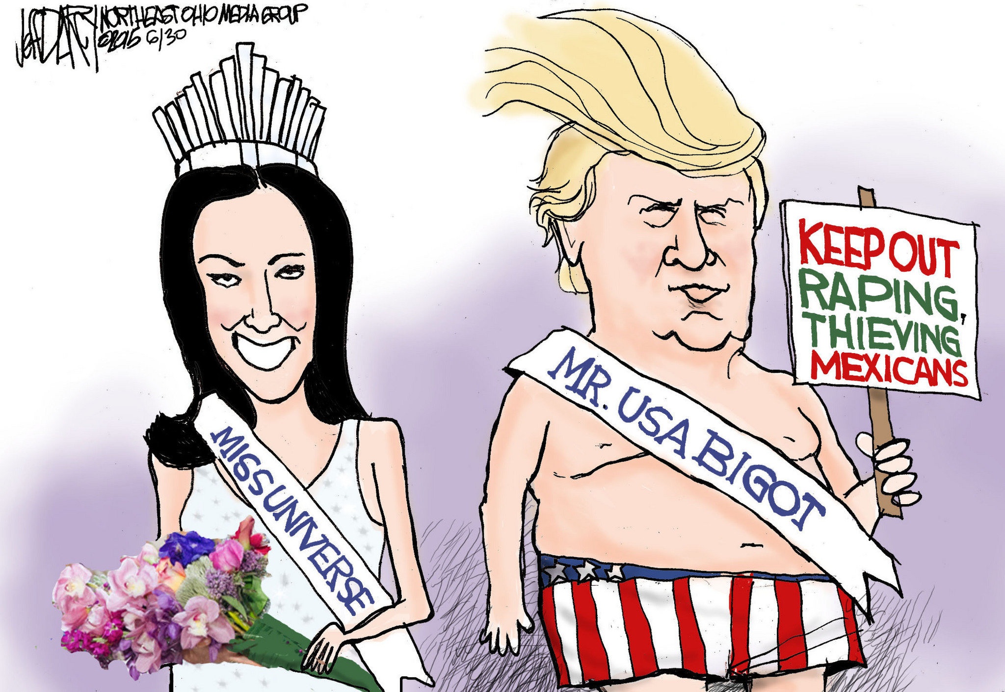ảnh biếm họa về Donald Trump ảnh 3 anh biem hoa ve Donald Trump anh 3
