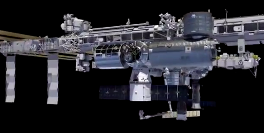 Video minh hoa quy trinh trien khai nha khong gian tren ISS hinh anh