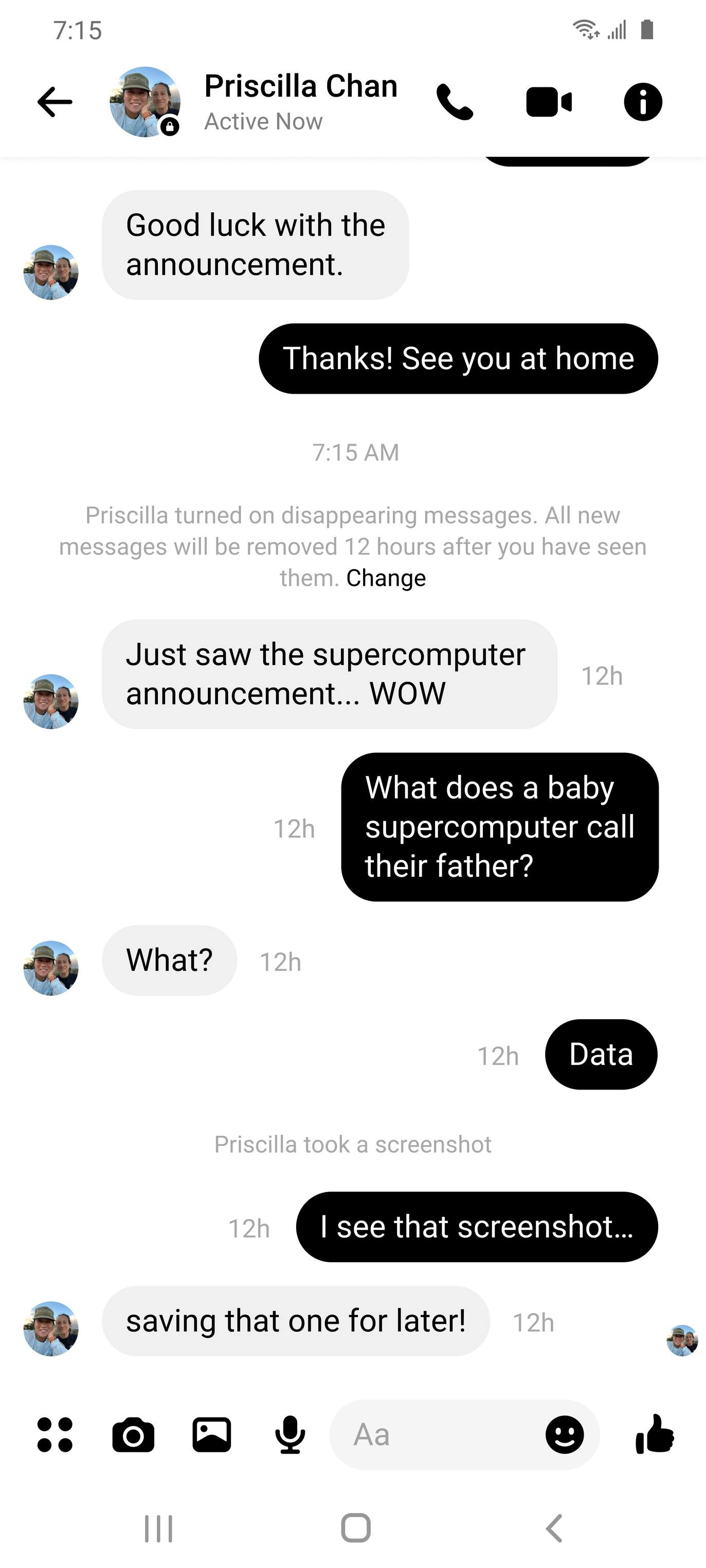 Messenger gioi thieu tinh nang thong bao chup man hinh anh 1