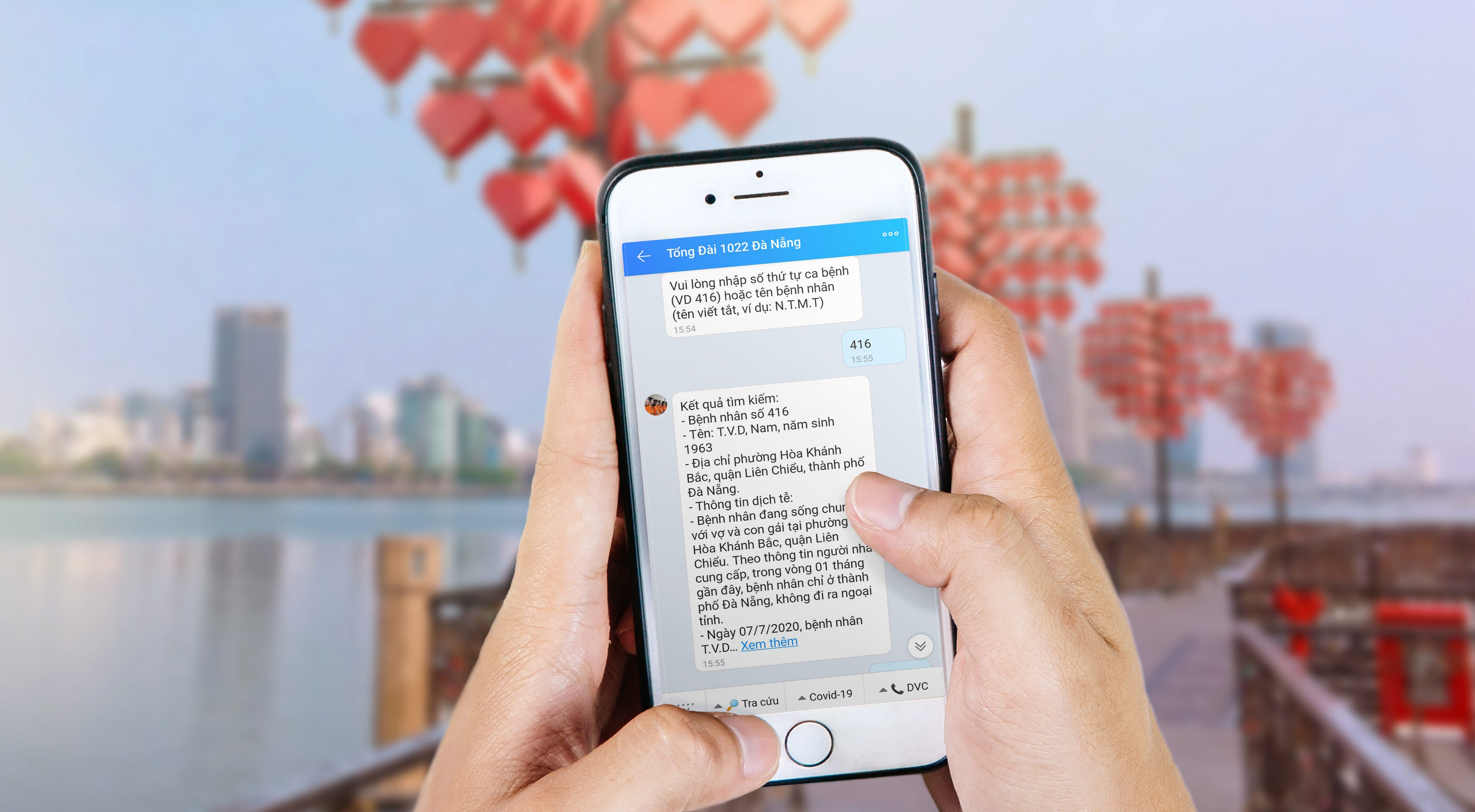 Tra cuu hanh trinh benh nhan Covid-19 tren Zalo hinh anh