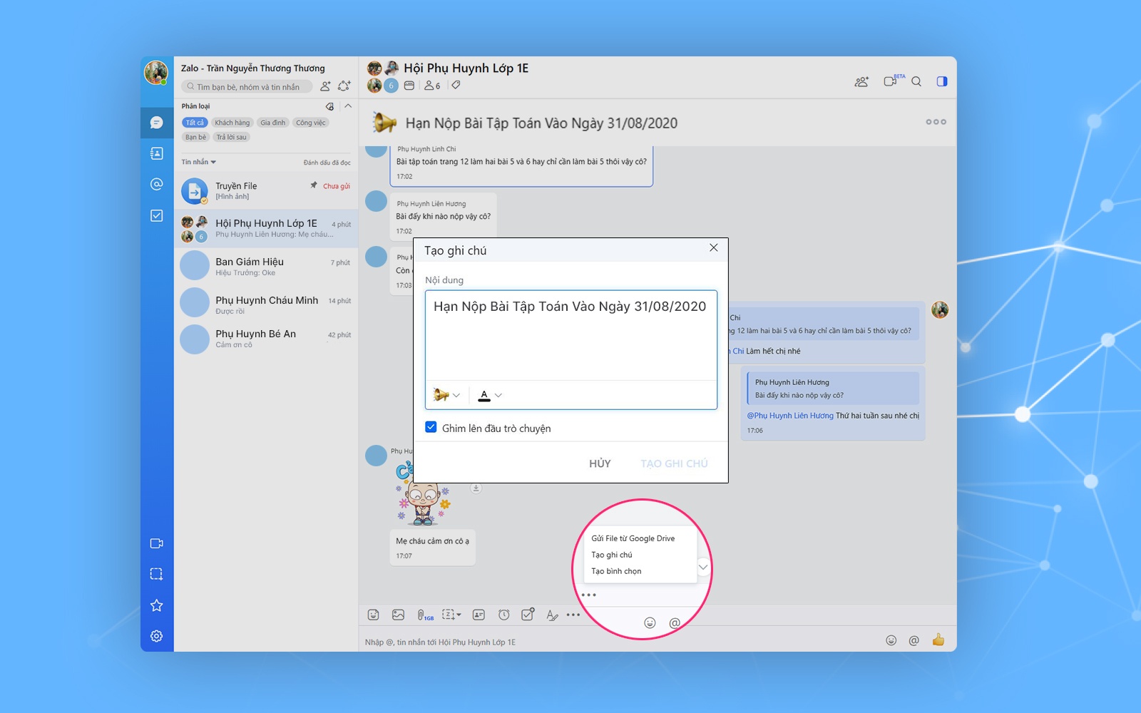 Zalo PC,  Covid-19 anh 3