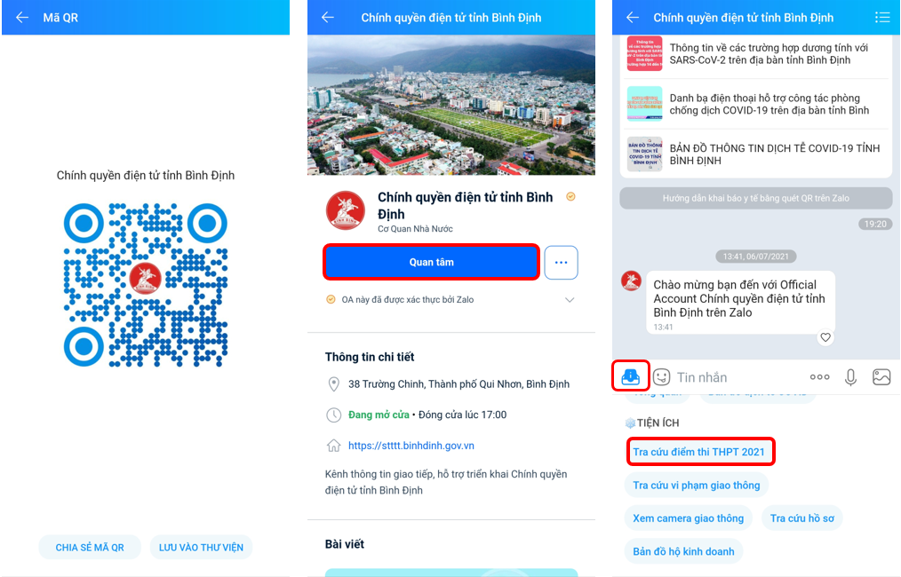 thi tot nghiep THPT 2021,  Covid-19,  Zalo,  Binh Dinh anh 1