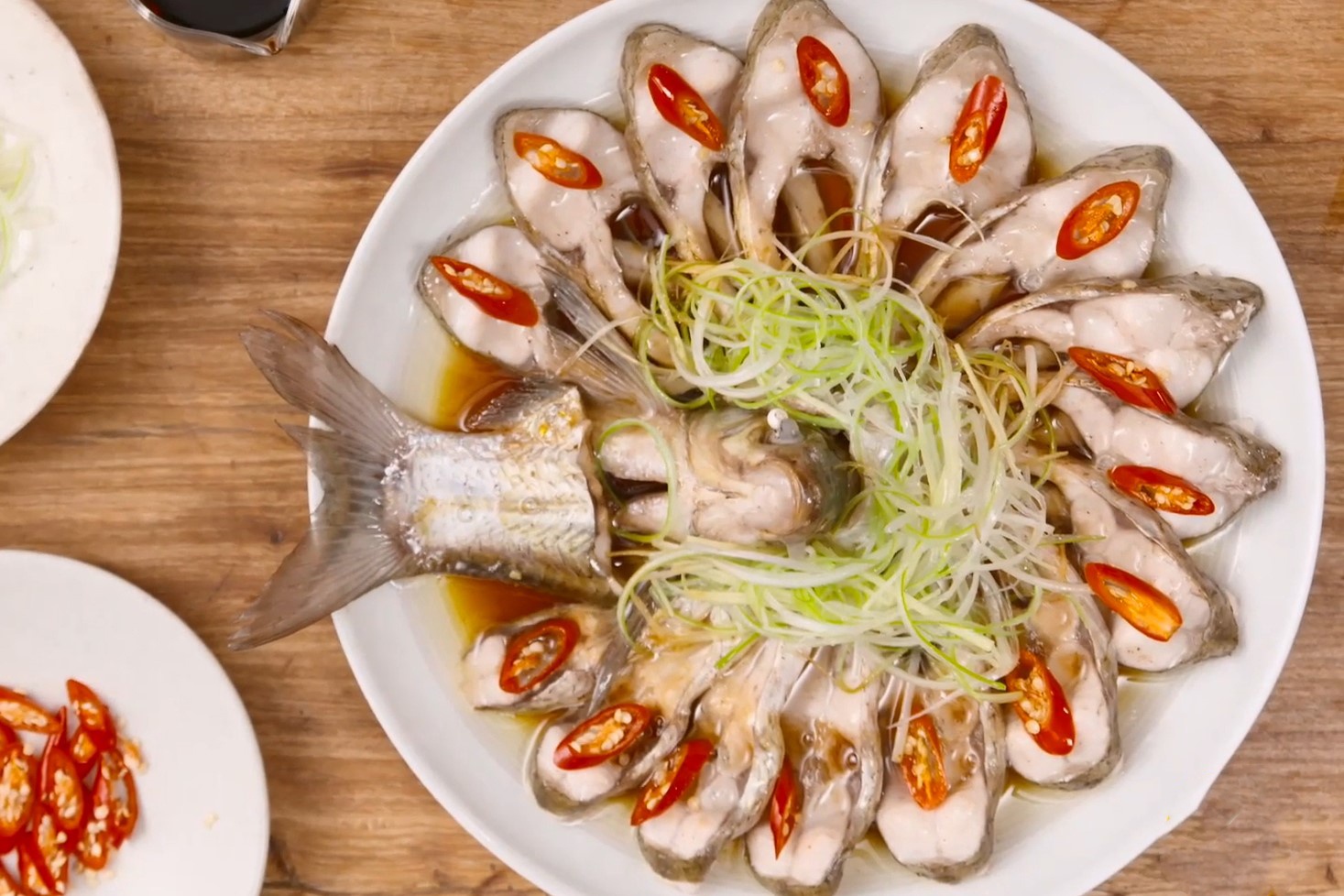 Huong dan lam ca hap hinh hoa dep mat voi xi dau hinh anh