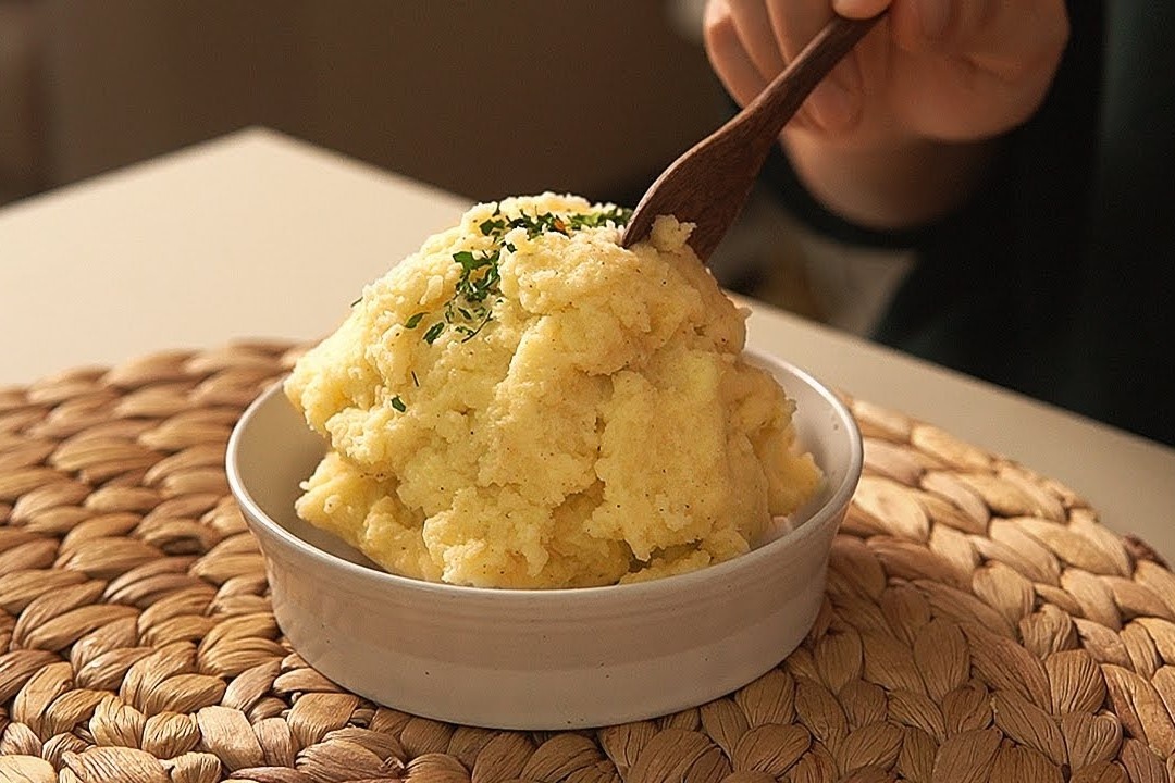 Cach lam khoai tay nghien voi sua tuoi khong duong hinh anh