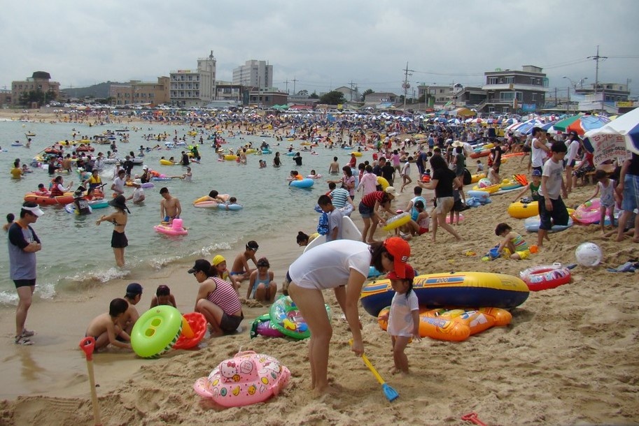 Bai bien o Han Quoc dong duc tro lai hinh anh