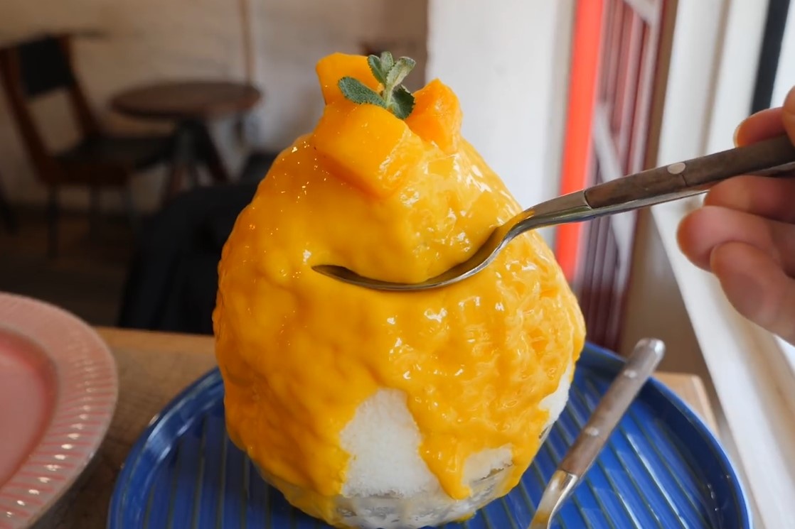 Tiem kem da bao vi xoai, ca chua va matcha o Han Quoc hinh anh