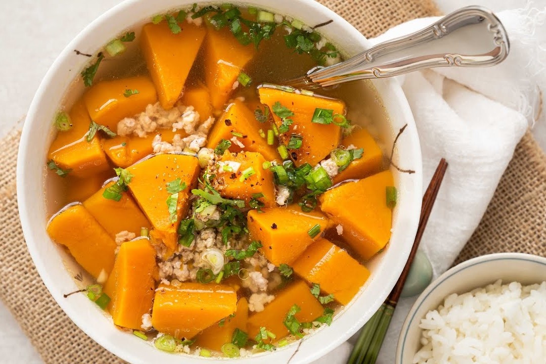 Cach nau canh bi do thit bam ngon com hinh anh