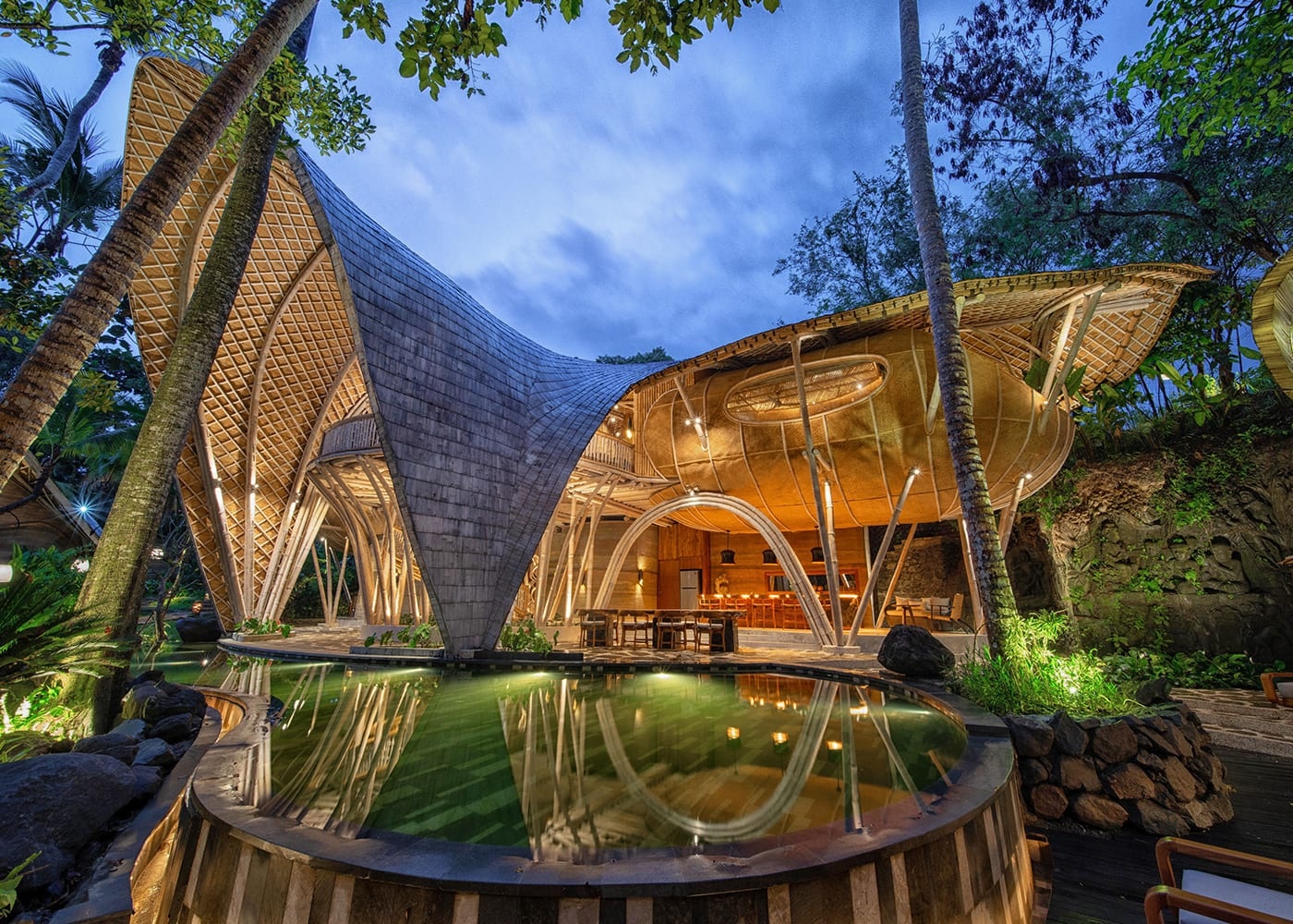 khu nghỉ dưỡng nội thất gỗ sang chảnh Bali ảnh 1 khu nghi duong noi that go sang chanh Bali anh 1