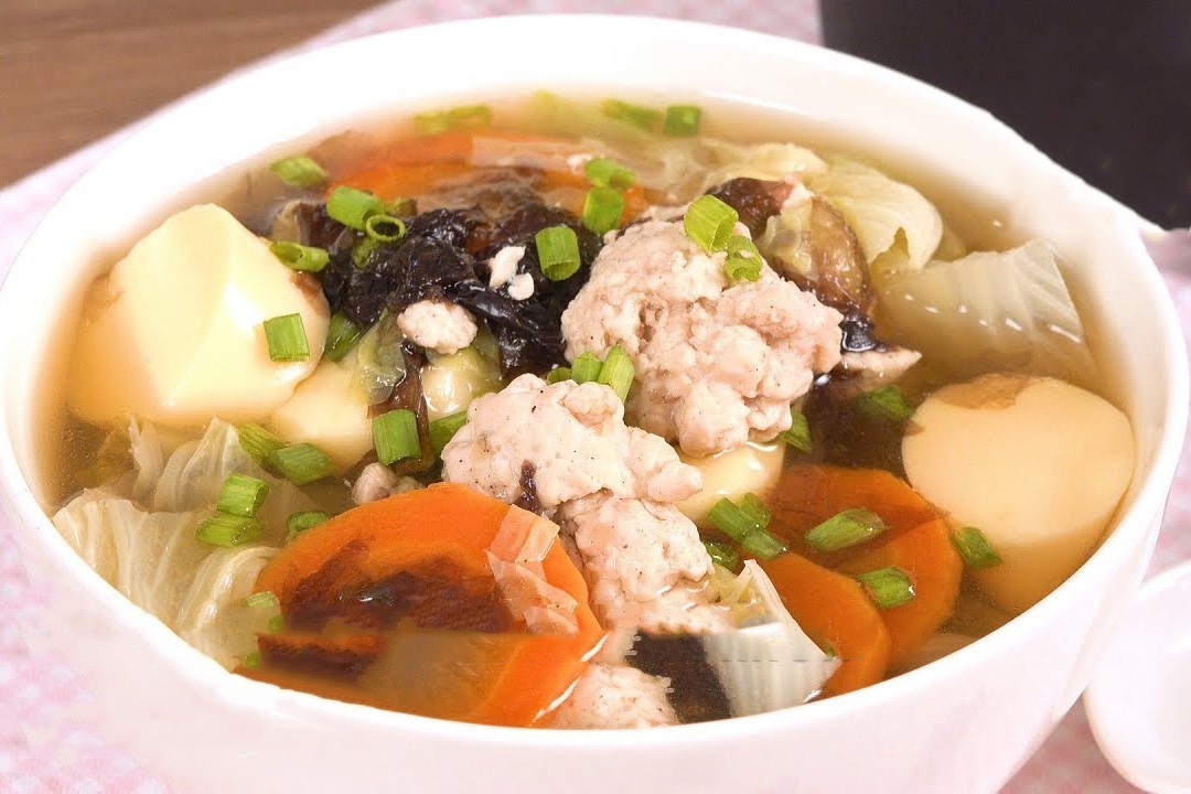 Canh ga nau dau hu de lam, ngon com hinh anh