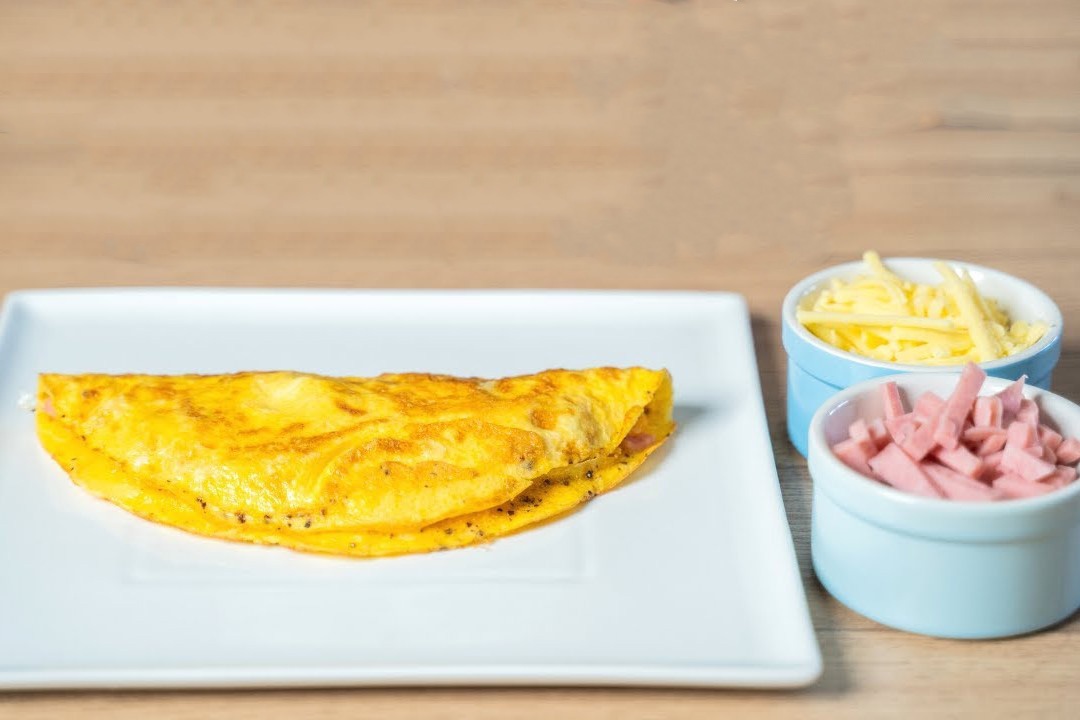 10 phut lam trung op let nhan pho mai, thit nguoi hinh anh