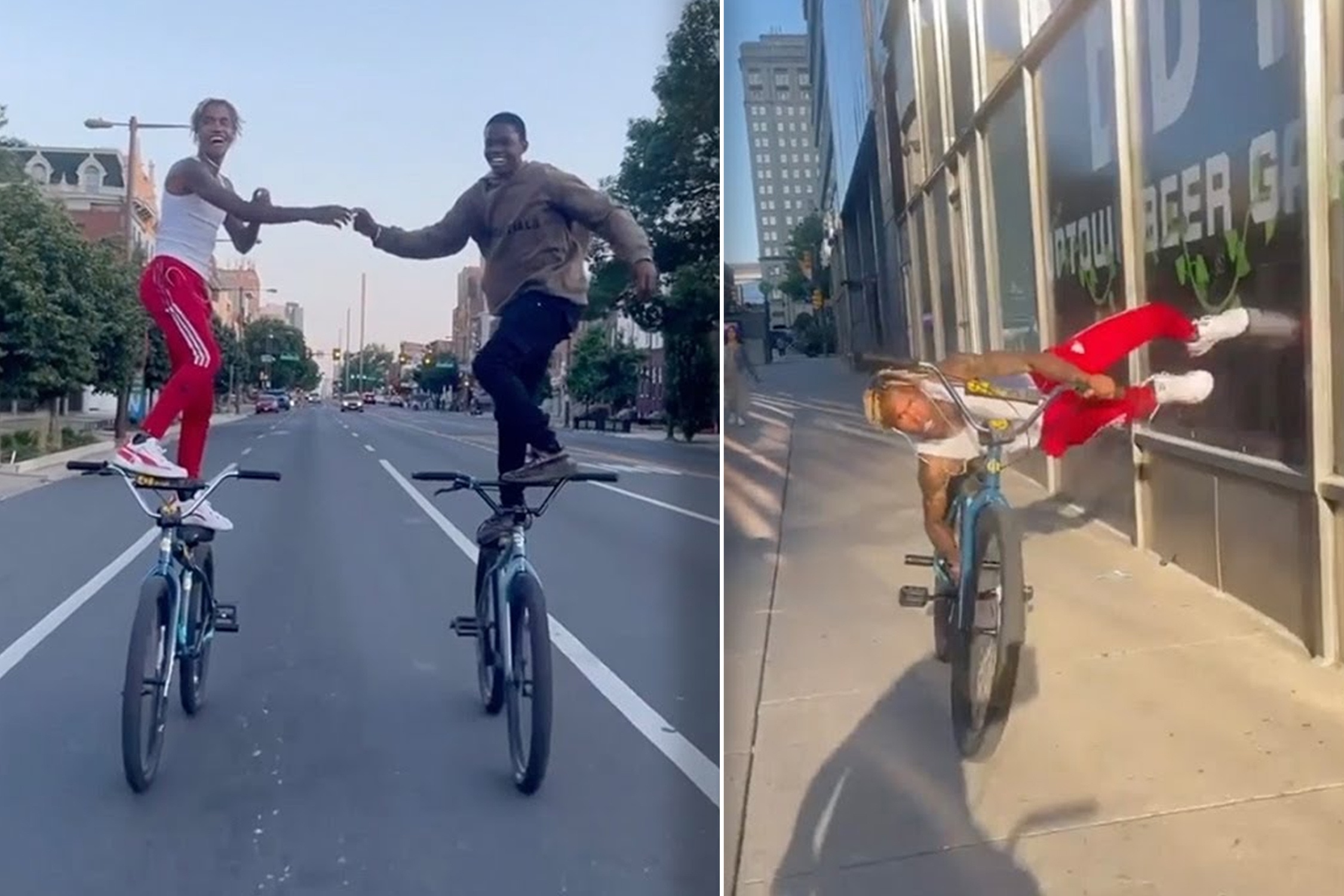 Chang trai so huu ky nang di xe dap dieu luyen hinh anh