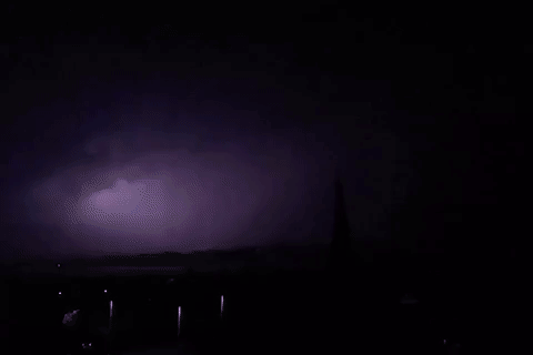 Set danh lien tuc tren bau troi dem o Scotland hinh anh