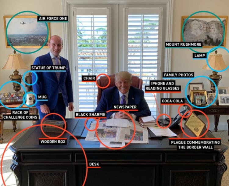 Chiec ban lam viec he lo cuoc song moi cua ong Trump o Florida hinh anh