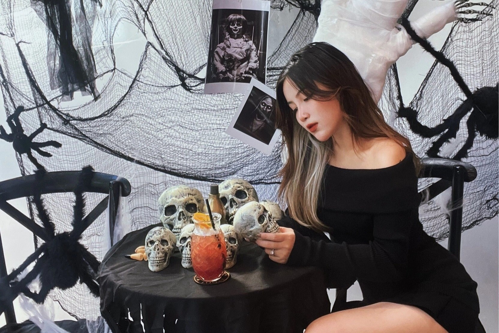 3 quan ca phe trang tri Halloween tai Ha Noi hinh anh