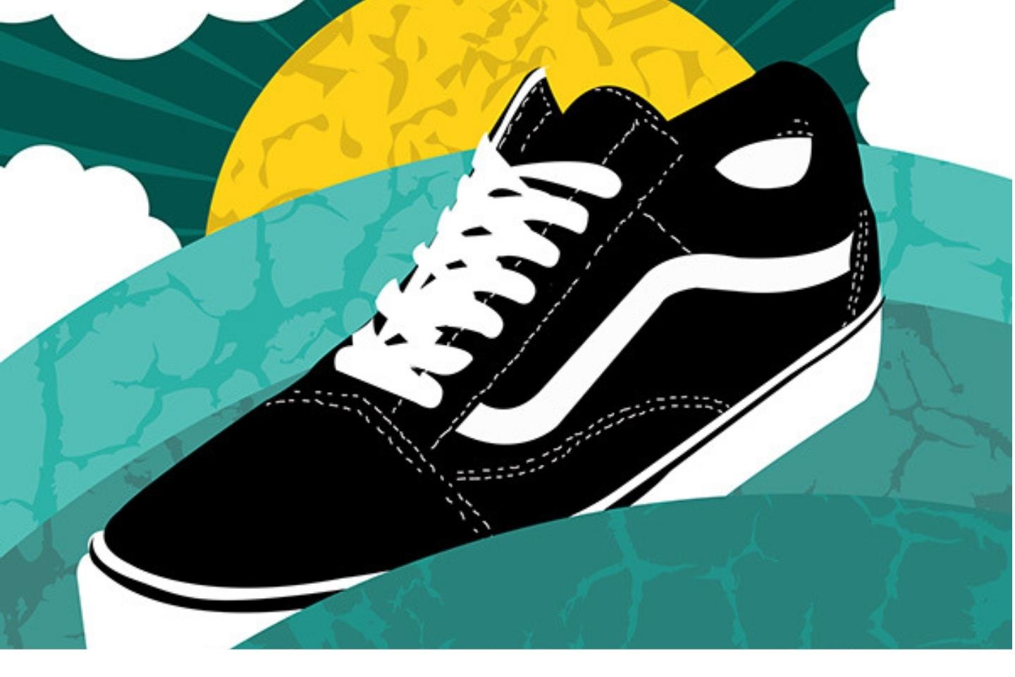 Thuong hieu Vans van su dung may moc lac hau de san xuat giay hinh anh