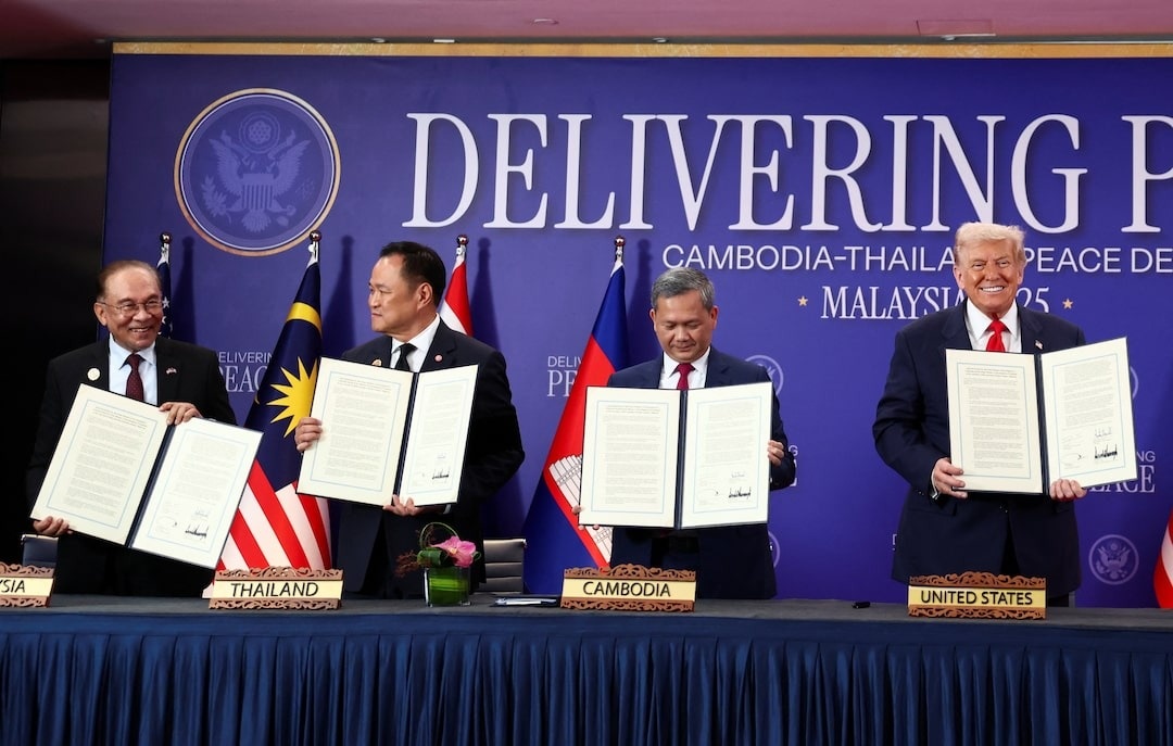 TT Trump du le ky thoa thuan ngung ban giua Thai Lan va Campuchia hinh anh