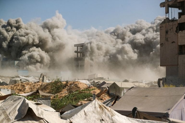 Israel khong rut quan khoi Gaza, dan thuong Palestine van thiet mang hinh anh