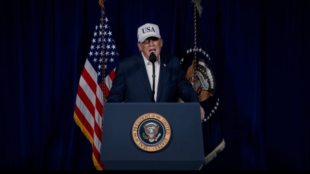 Ong Trump canh bao Iran: Tot nhat la dung nen tra dua hinh anh