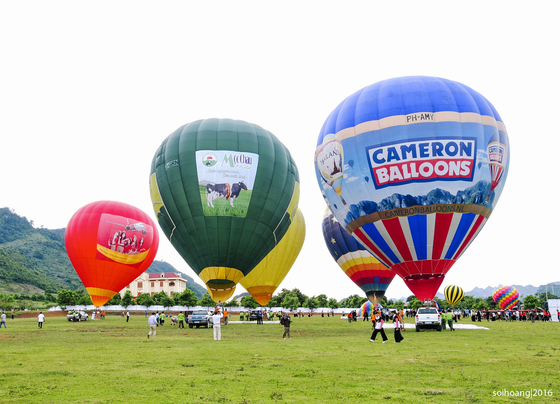 Khinh khí cầu Mộc Châu ảnh 1 Khinh khi cau Moc Chau anh 1