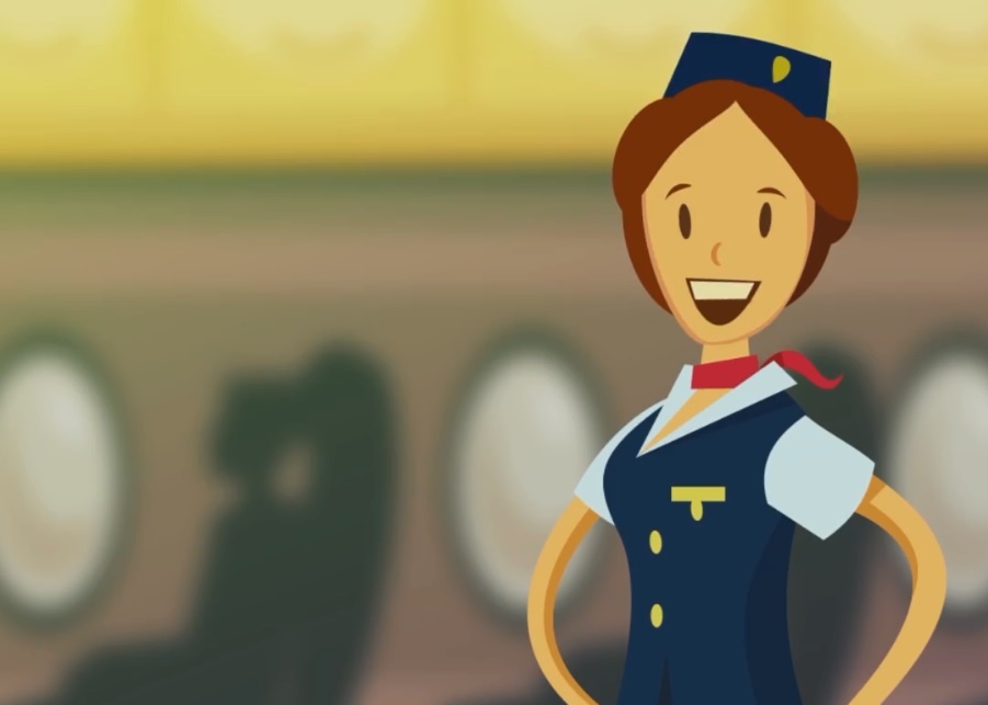 Ly do tiep vien hang khong chap tay sau lung khi don khach hinh anh