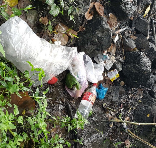 Thác Gia Long ngập tràn rác thải ảnh 1 Thac Gia Long ngap tran rac thai anh 1